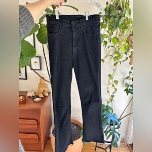 Mother Denim Black The Hustler Ankle Jean